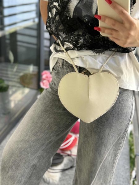 Geanta - Borseta Inima Bej