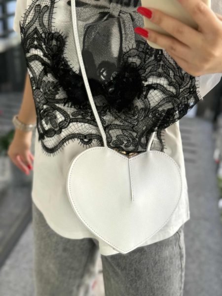 Geanta - Borseta Inima Alba