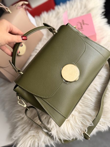 Geanta Saffiano Ring Olive