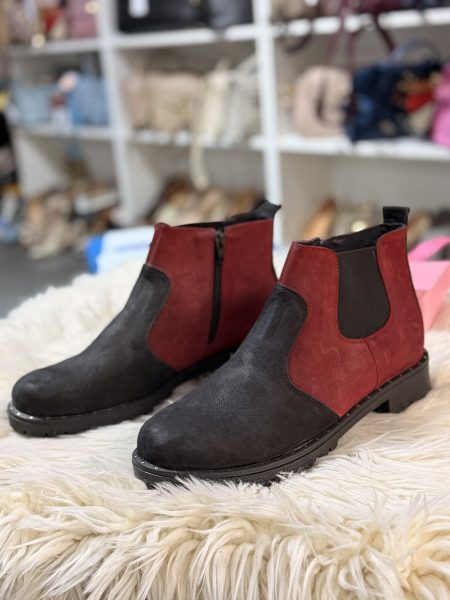 Ghete nr 40 visiniu cu negru